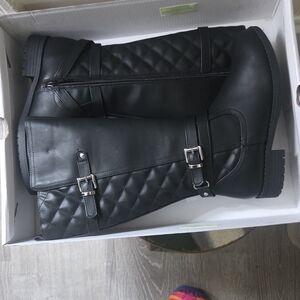 Sonoma Black Quilted Kids Boots